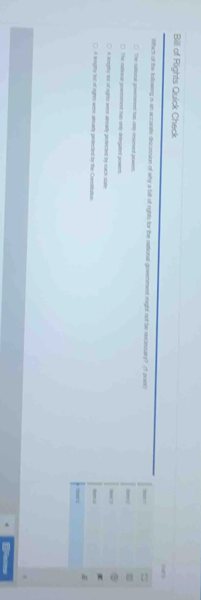 bill of rights quick checkwhich of the following is an accurate discuss…