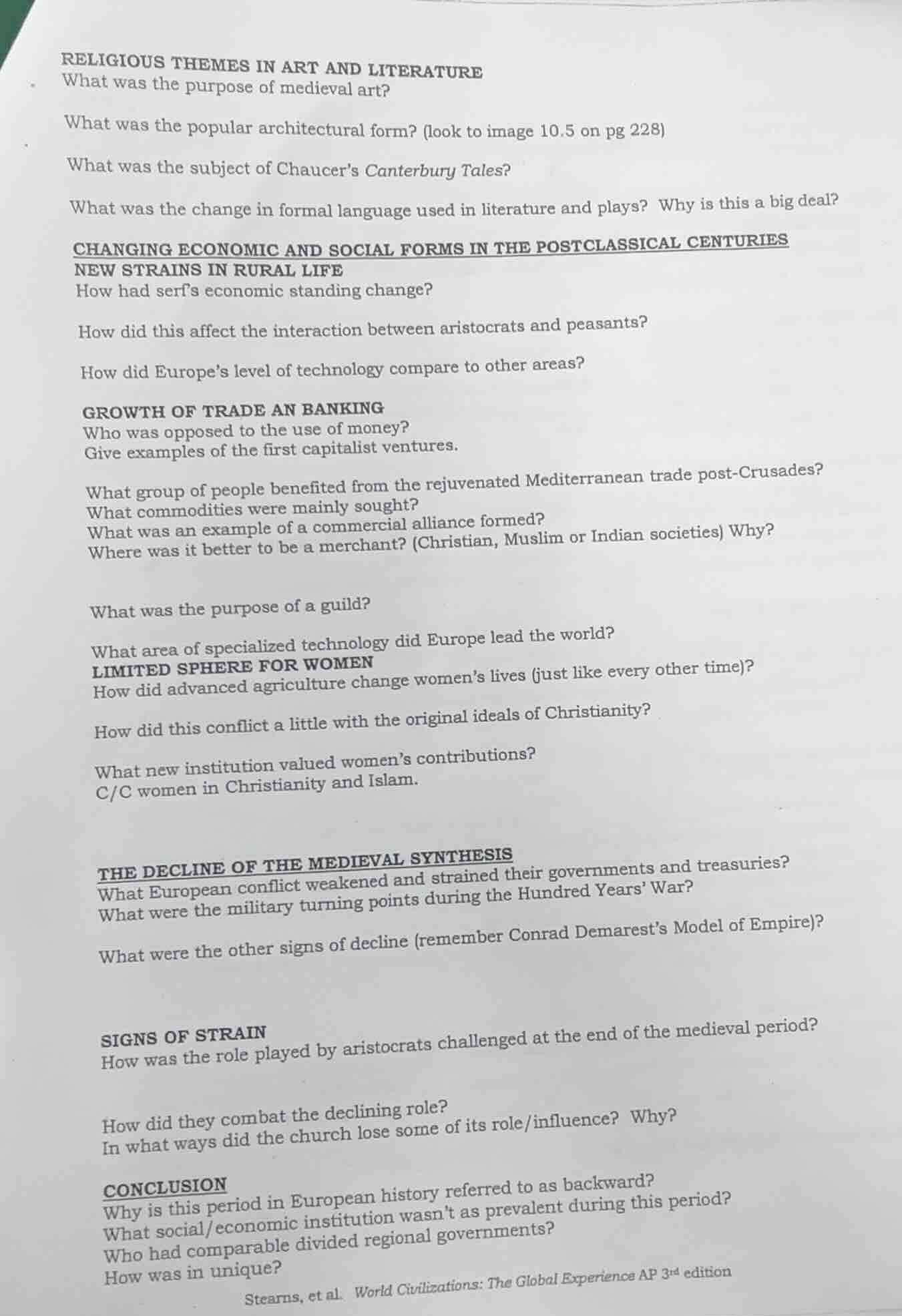 religious themes in art and literature what was the purpose of medieval…