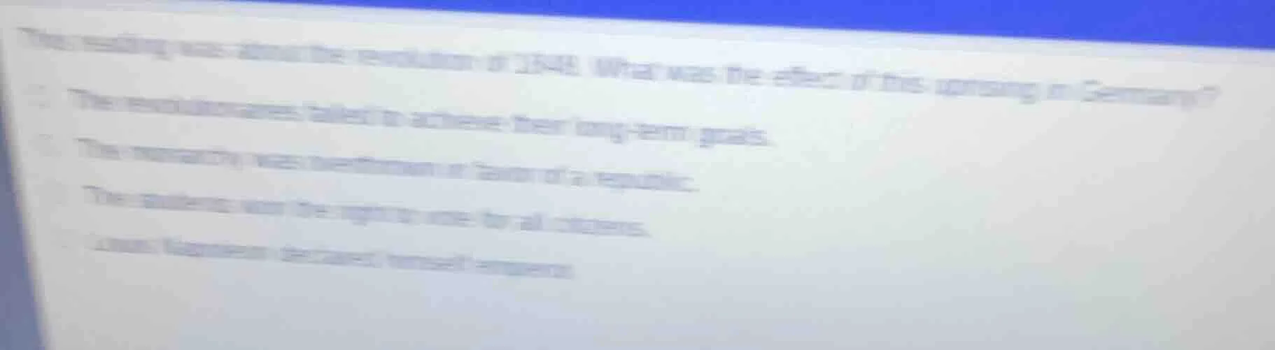 this reading was about the revolution of 1848. what was the effect of t…