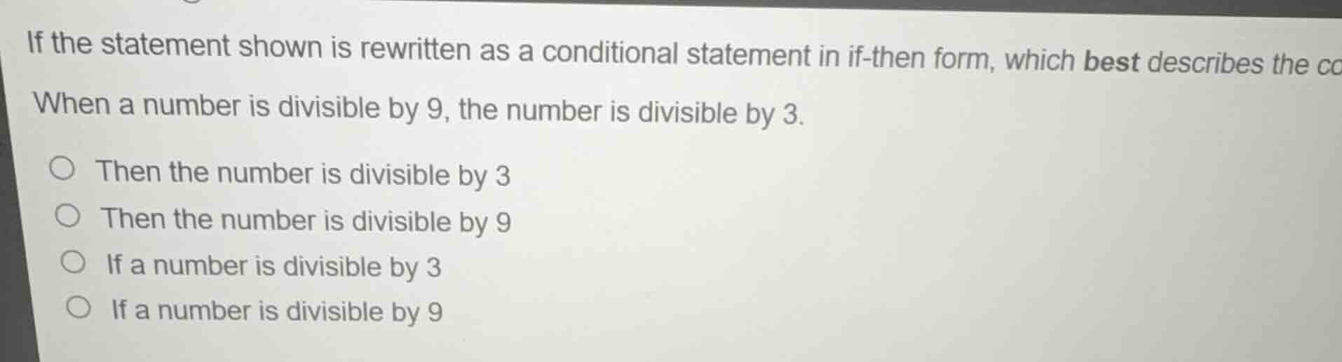 if the statement shown is rewritten as a conditional statement in if-th…