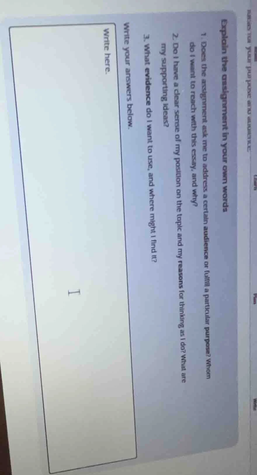 explain the assignment in your own words 1. does the assignment ask me …
