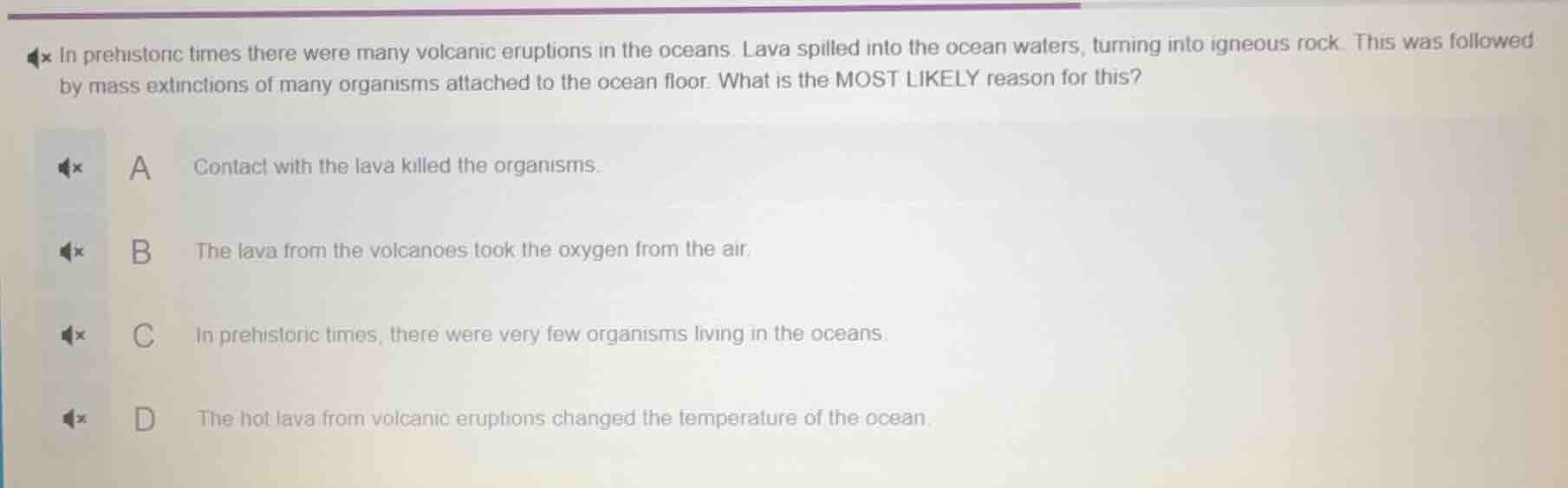 in prehistoric times there were many volcanic eruptions in the oceans. …