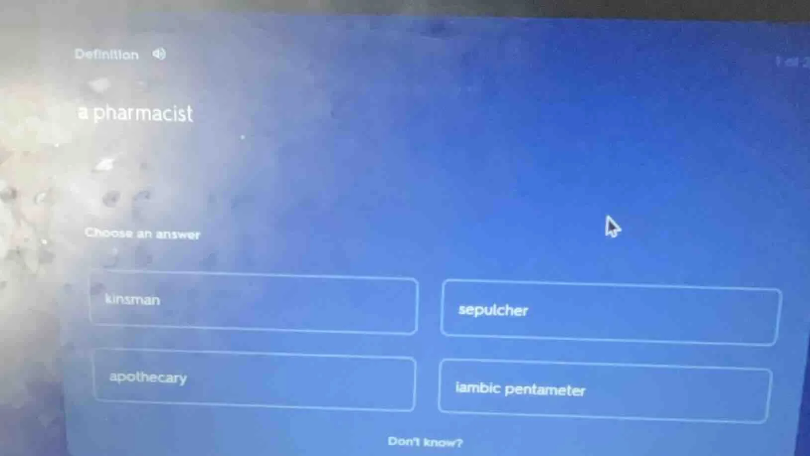 definition a pharmacist choose an answer kinsman sepulcher apothecary i…