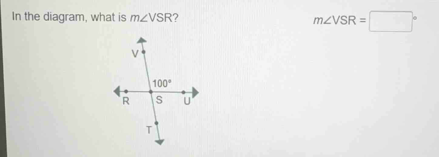 in the diagram, what is $m\\angle vsr$? $m\\angle vsr = \\square ^\\cir…