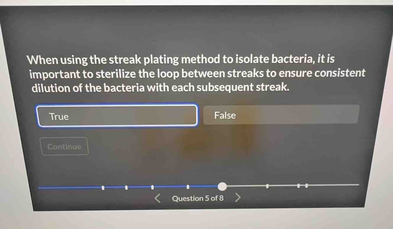 when using the streak plating method to isolate bacteria, it is importa…