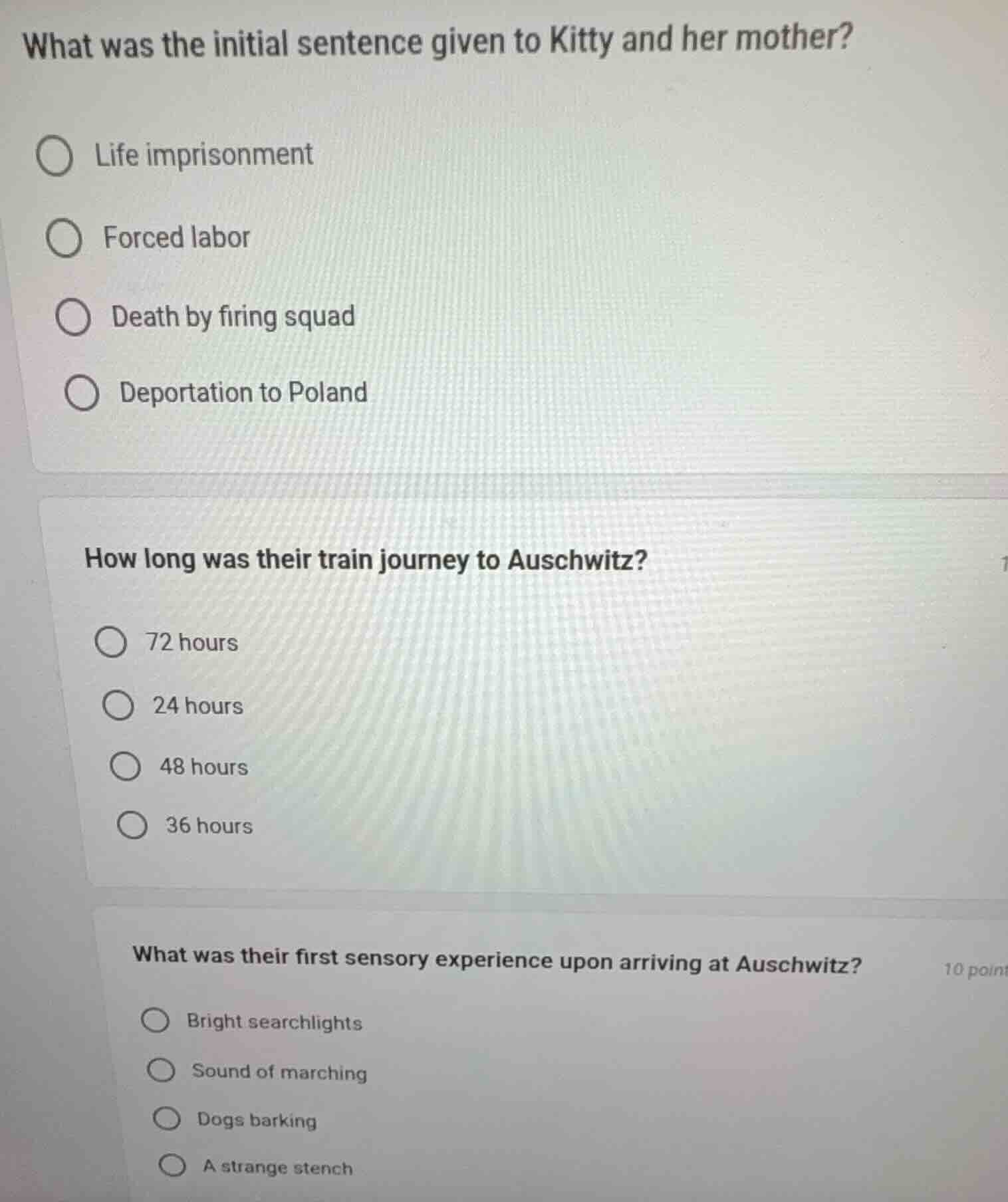 what was the initial sentence given to kitty and her mother?○ life impr…