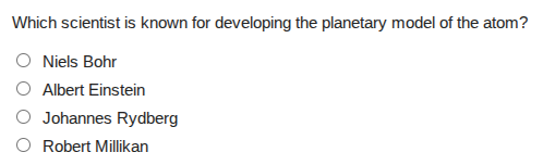 which scientist is known for developing the planetary model of the atom…