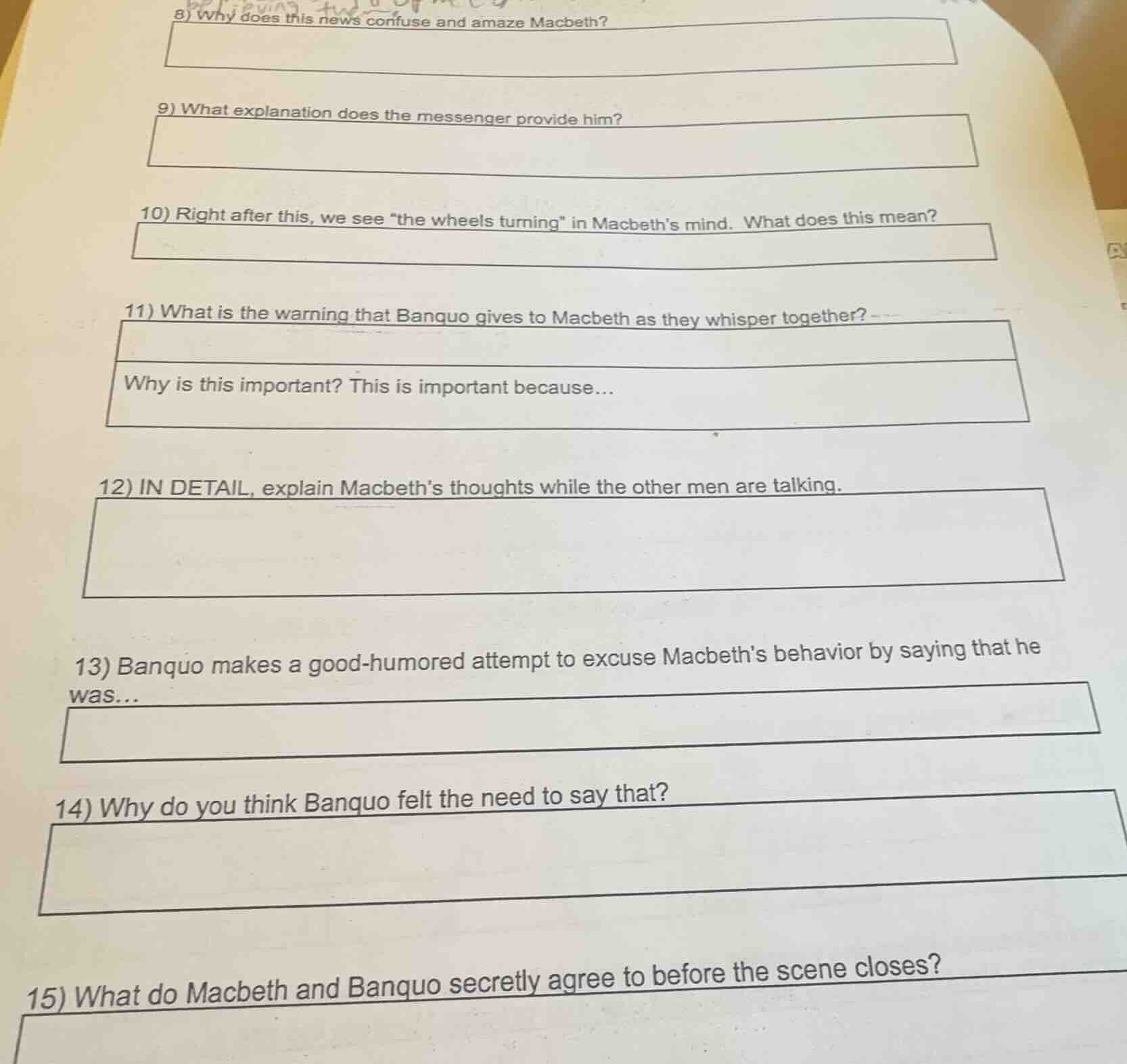 8) why does this news confuse and amaze macbeth? 9) what explanation do…