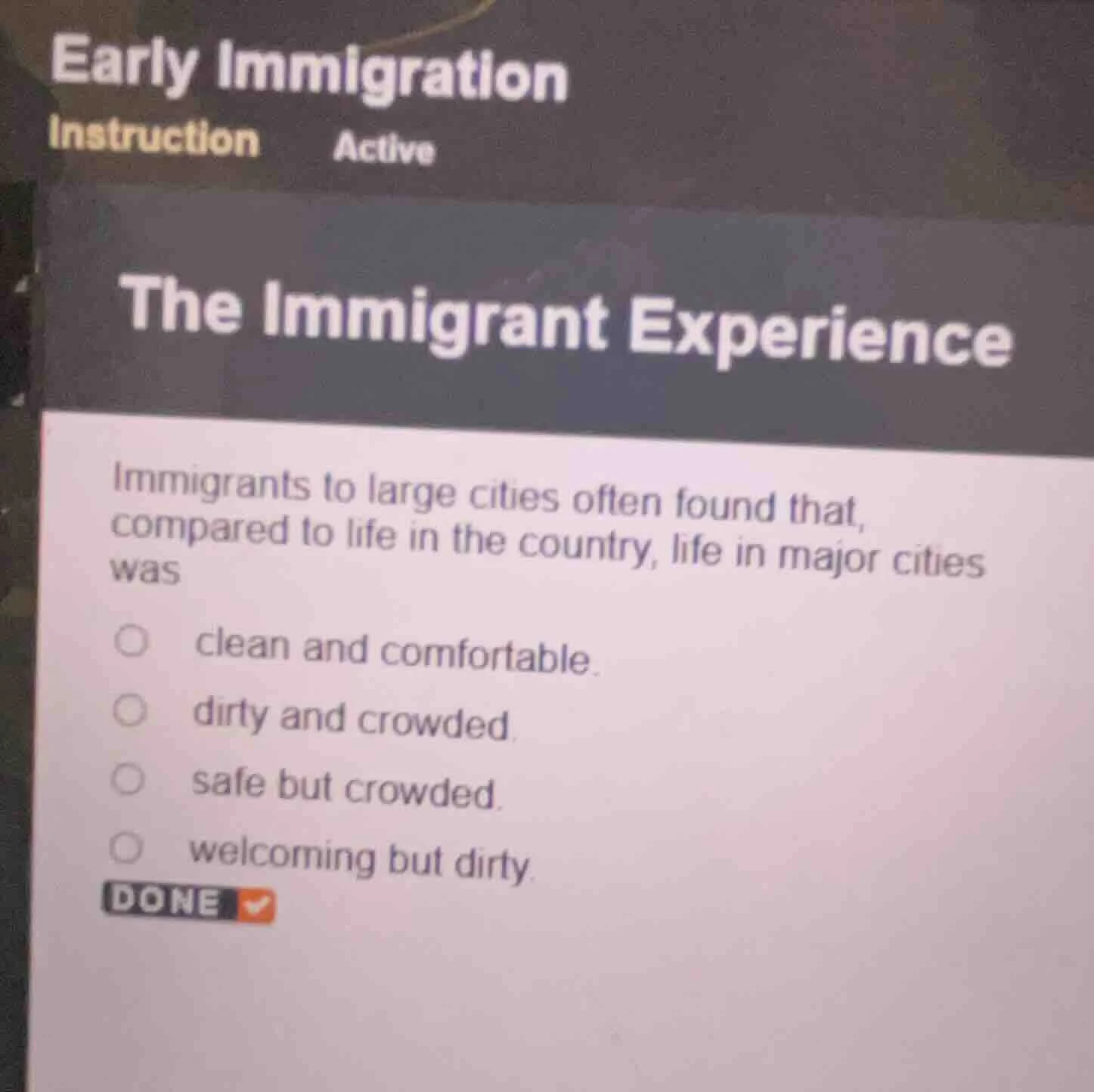 early immigration instruction active the immigrant experience immigrant…