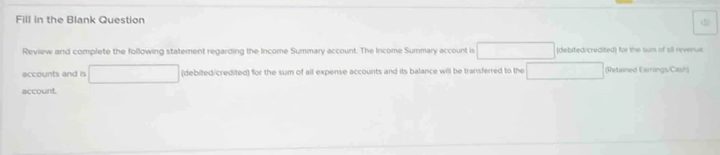 fill in the blank question review and complete the following statement …