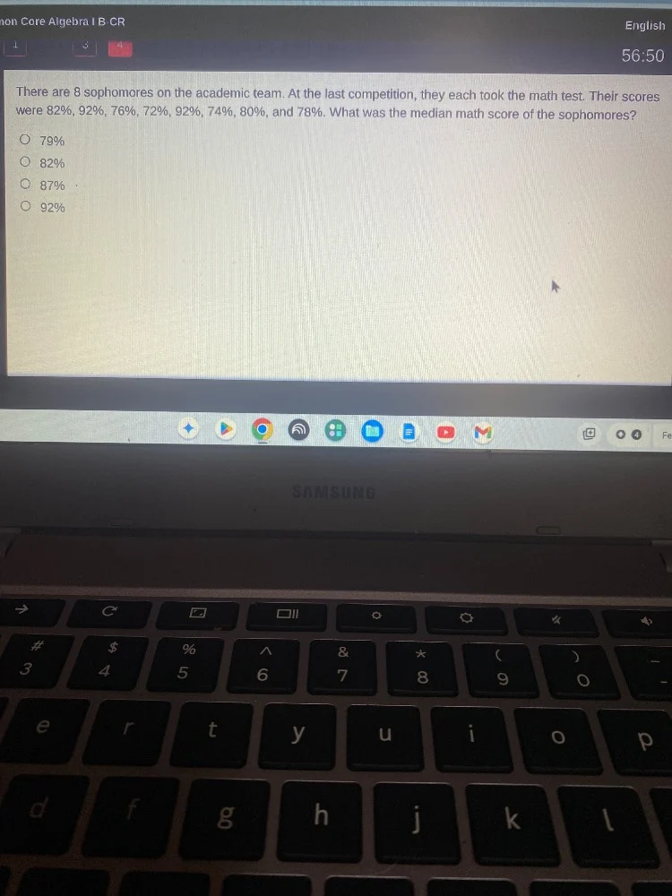 there are 8 sophomores on the academic team. at the last competition, t…