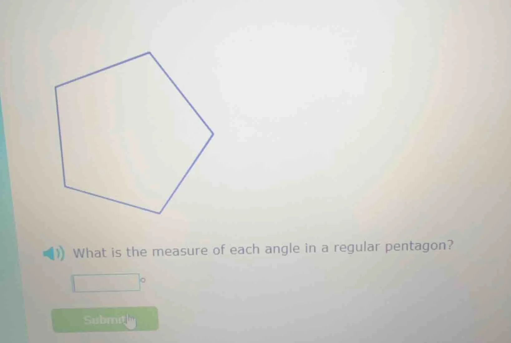 what is the measure of each angle in a regular pentagon?