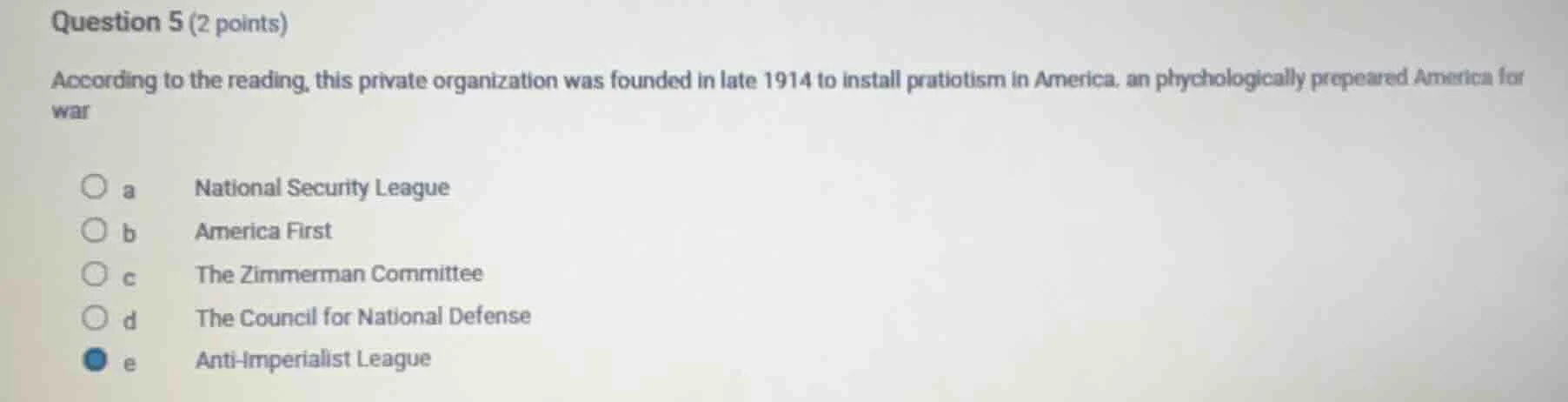 question 5 (2 points) according to the reading, this private organizati…