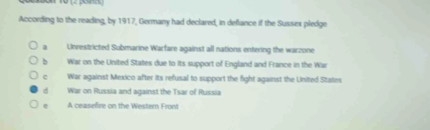question 10 (2 points) according to the reading, by 1917, germany had d…