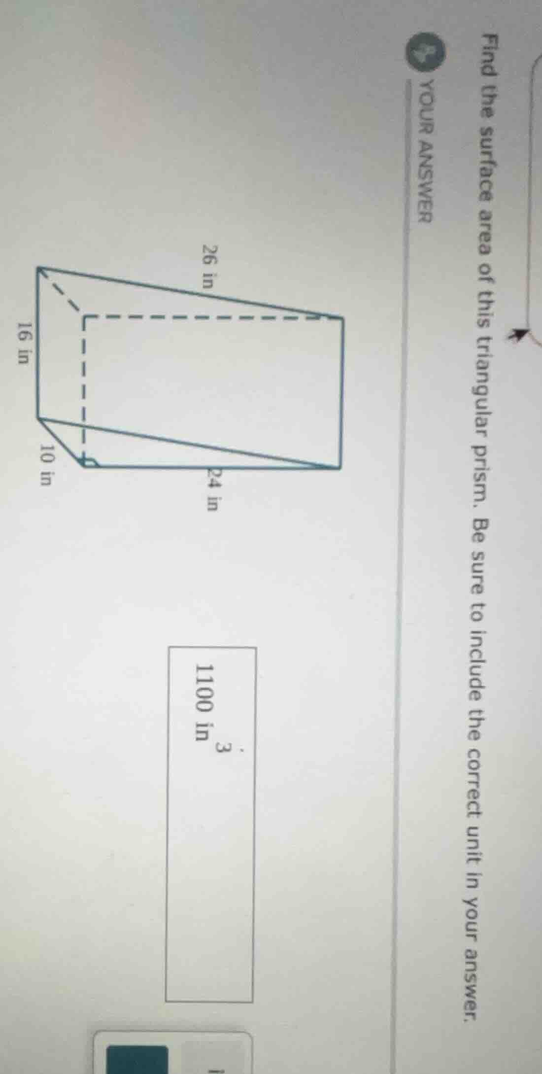 find the surface area of this triangular prism. be sure to include the …