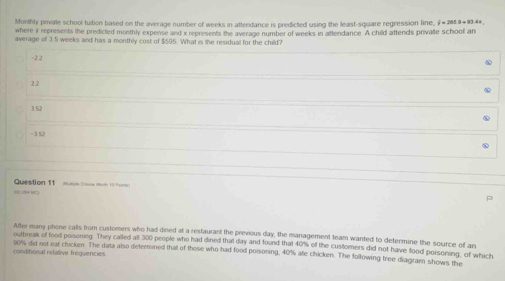 1. monthly private school tuition based on the average number of weeks …