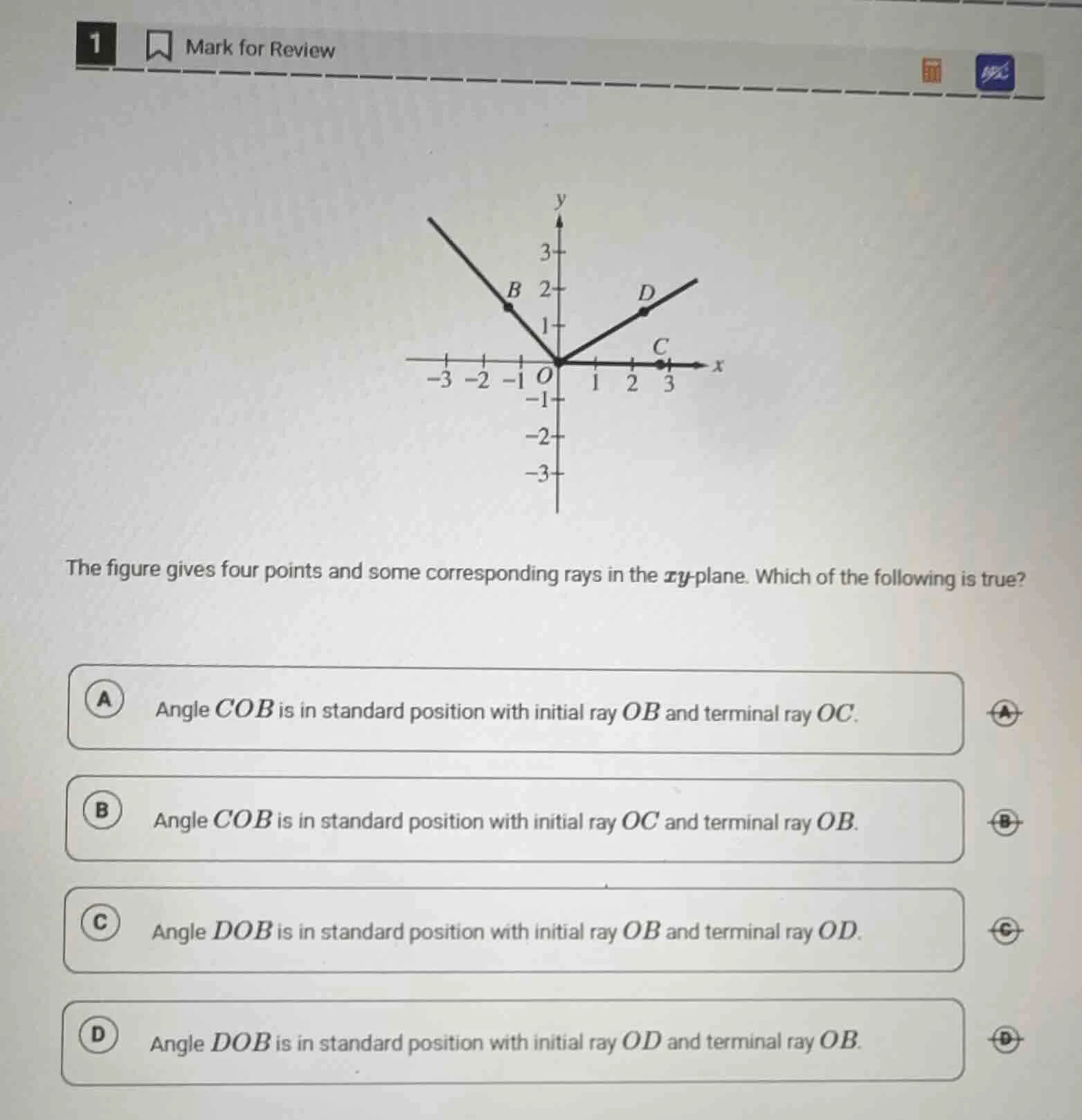 1 mark for review the figure gives four points and some corresponding r…