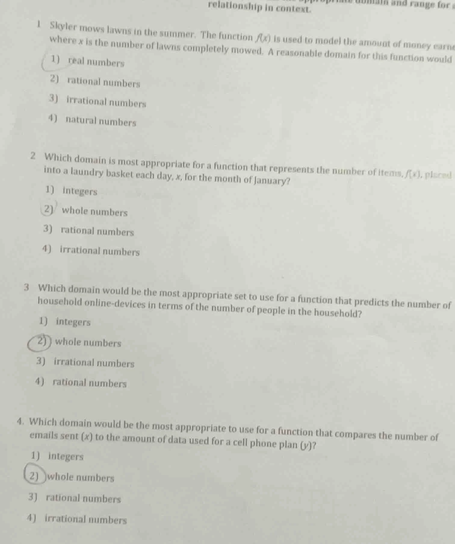 relationship in context.1 skyler mows lawns in the summer. the function…