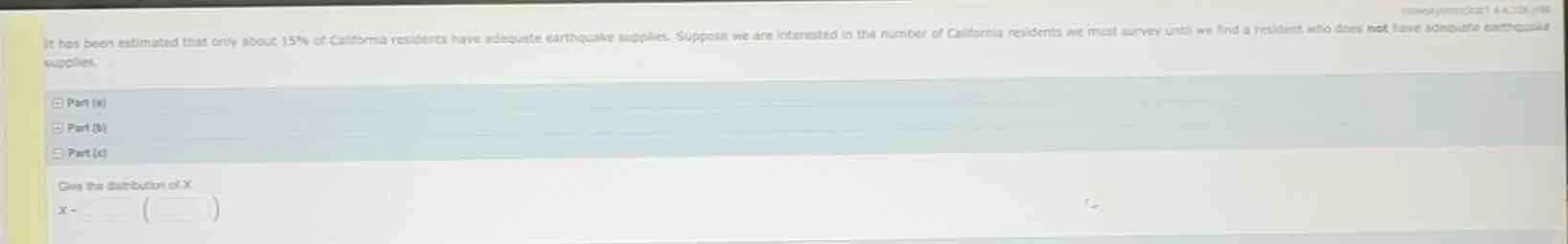 it has been estimated that only about 15% of california residents have …