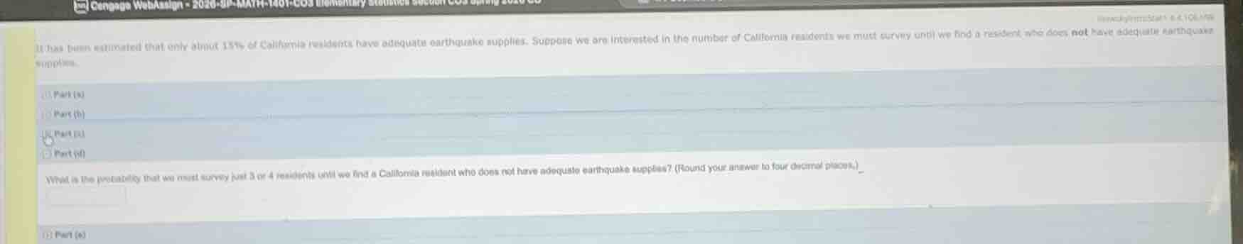 it has been estimated that only about 15% of california residents have …