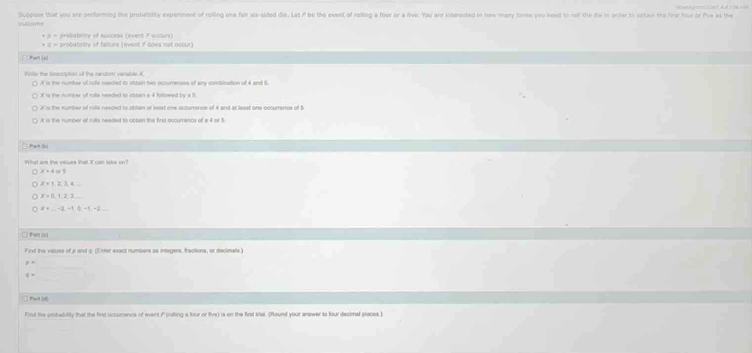 suppose that you are performing the probability experiment of rolling o…