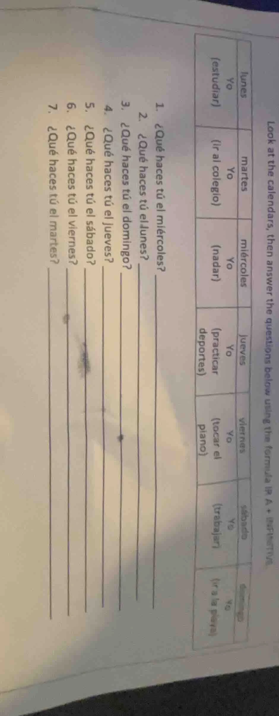 look at the calendars, then answer the questions below using the formul…