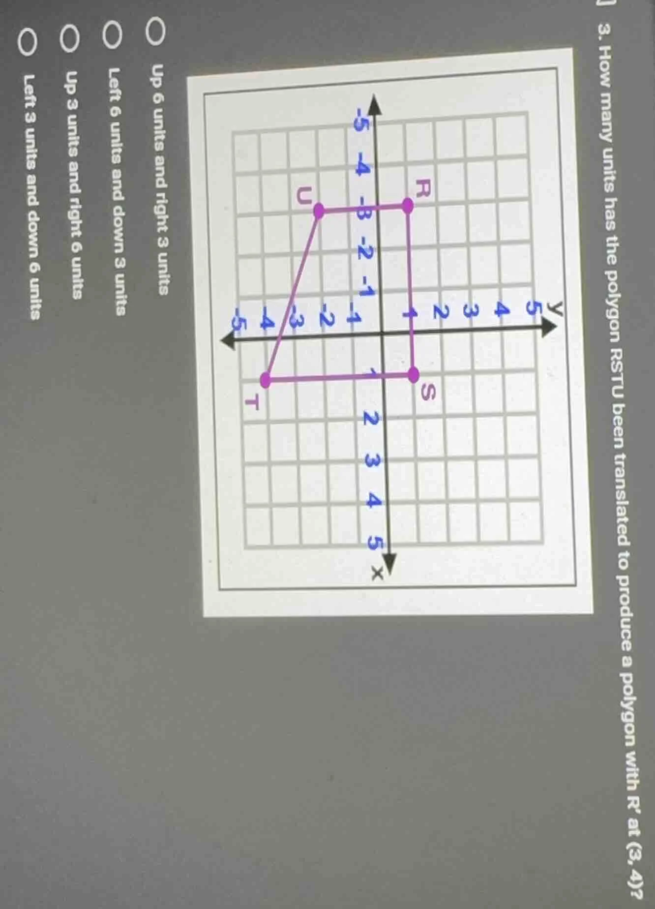 3. how many units has the polygon rstu been translated to produce a pol…