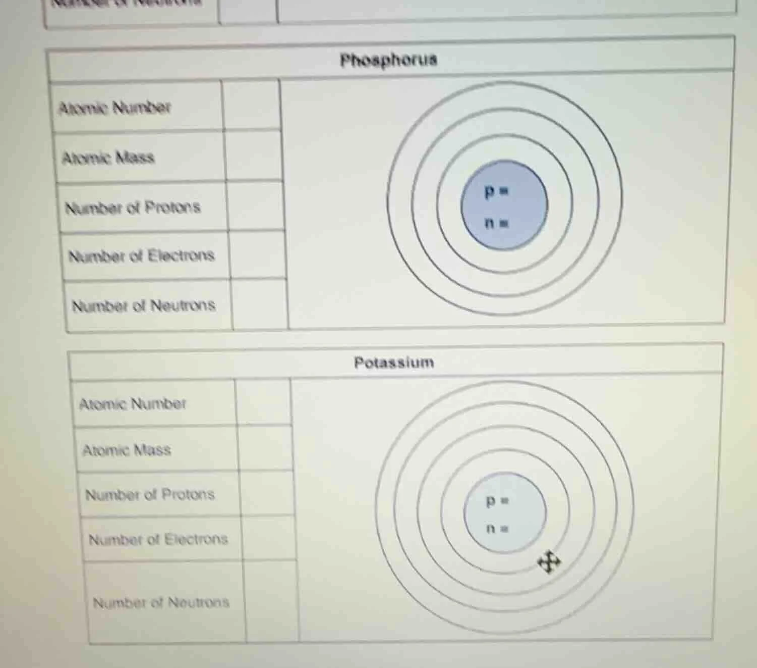 phosphorus atomic number atomic mass number of protons number of electr…
