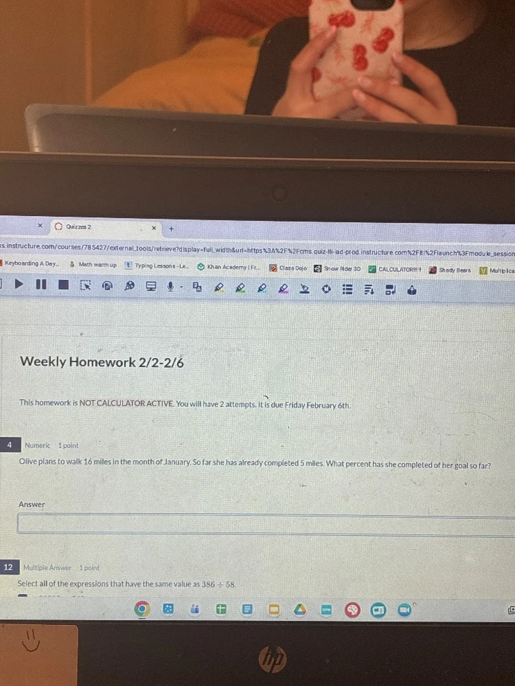 weekly homework 2/2-2/6 this homework is not calculator active. you wil…