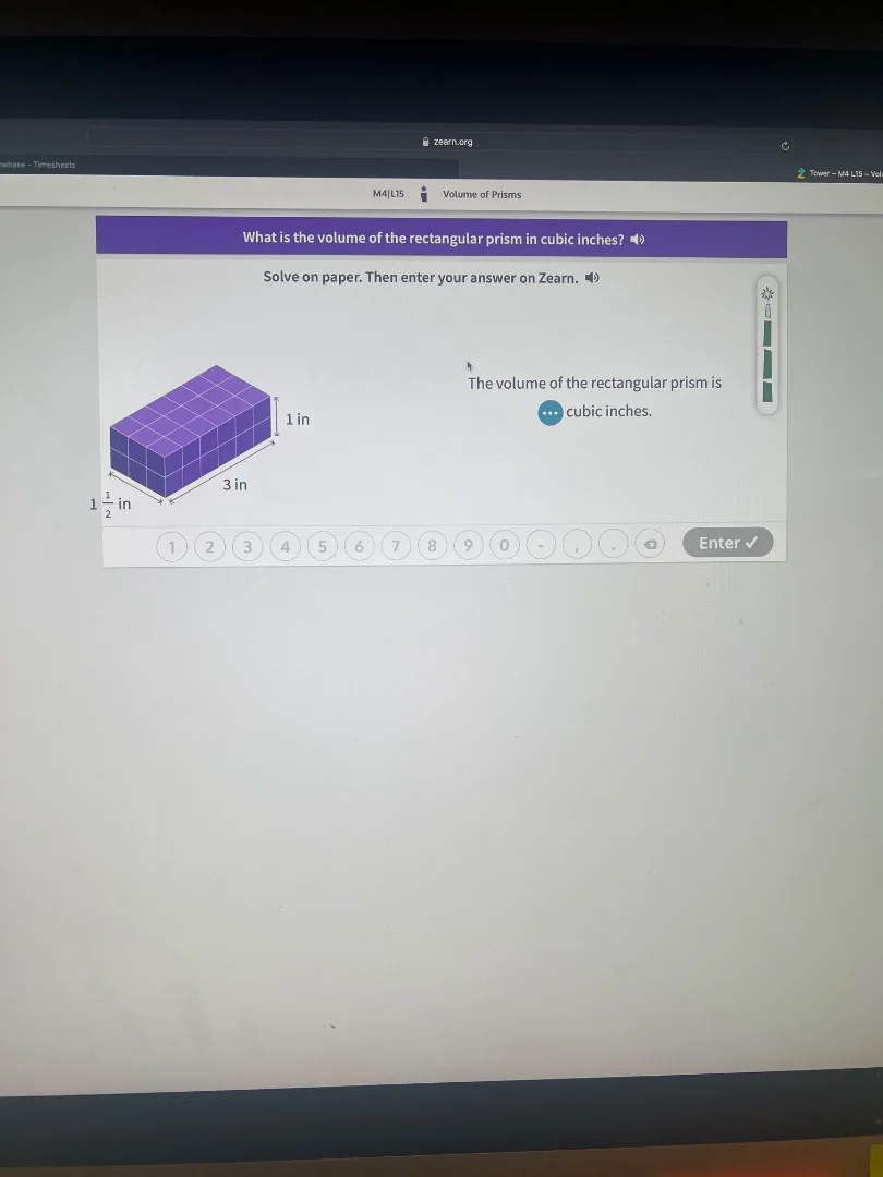 m4|l15 volume of prisms what is the volume of the rectangular prism in …