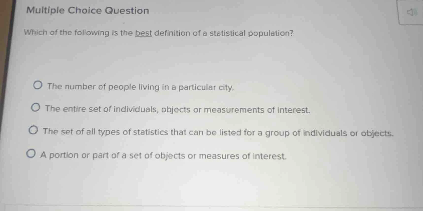 multiple choice question which of the following is the best definition …