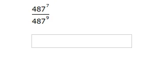 $\\frac{487^{7}}{487^{9}}$