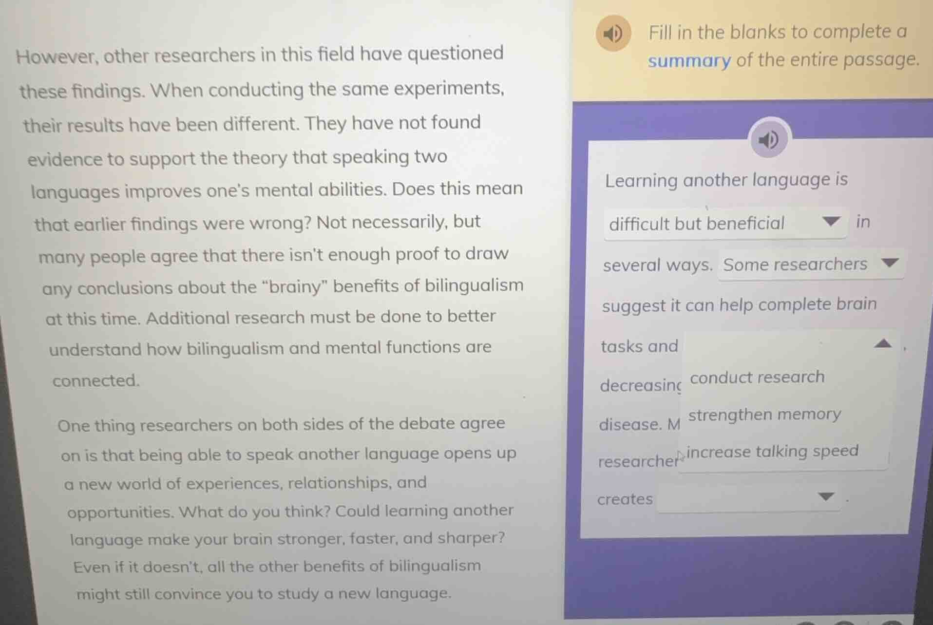 however, other researchers in this field have questioned these findings…