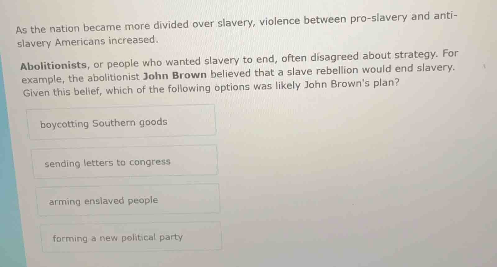 as the nation became more divided over slavery, violence between pro-sl…