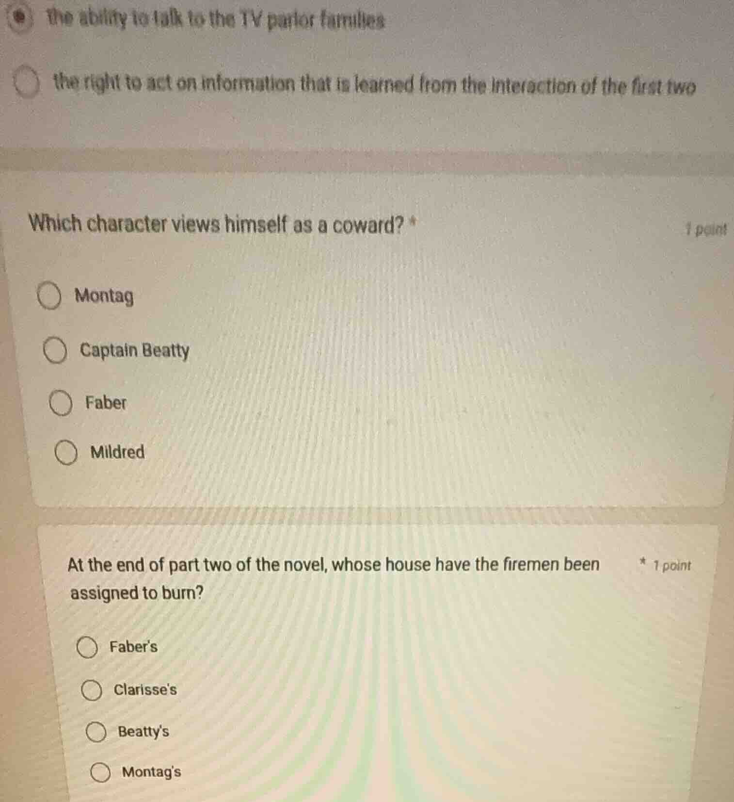 the ability to talk to the tv parlor families the right to act on infor…