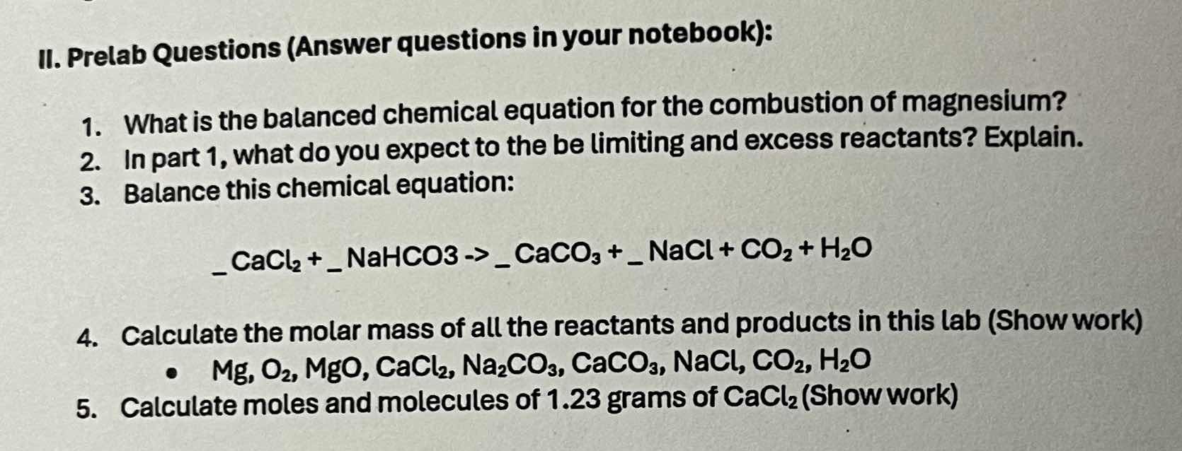 ii. prelab questions (answer questions in your notebook): 1. what is th…