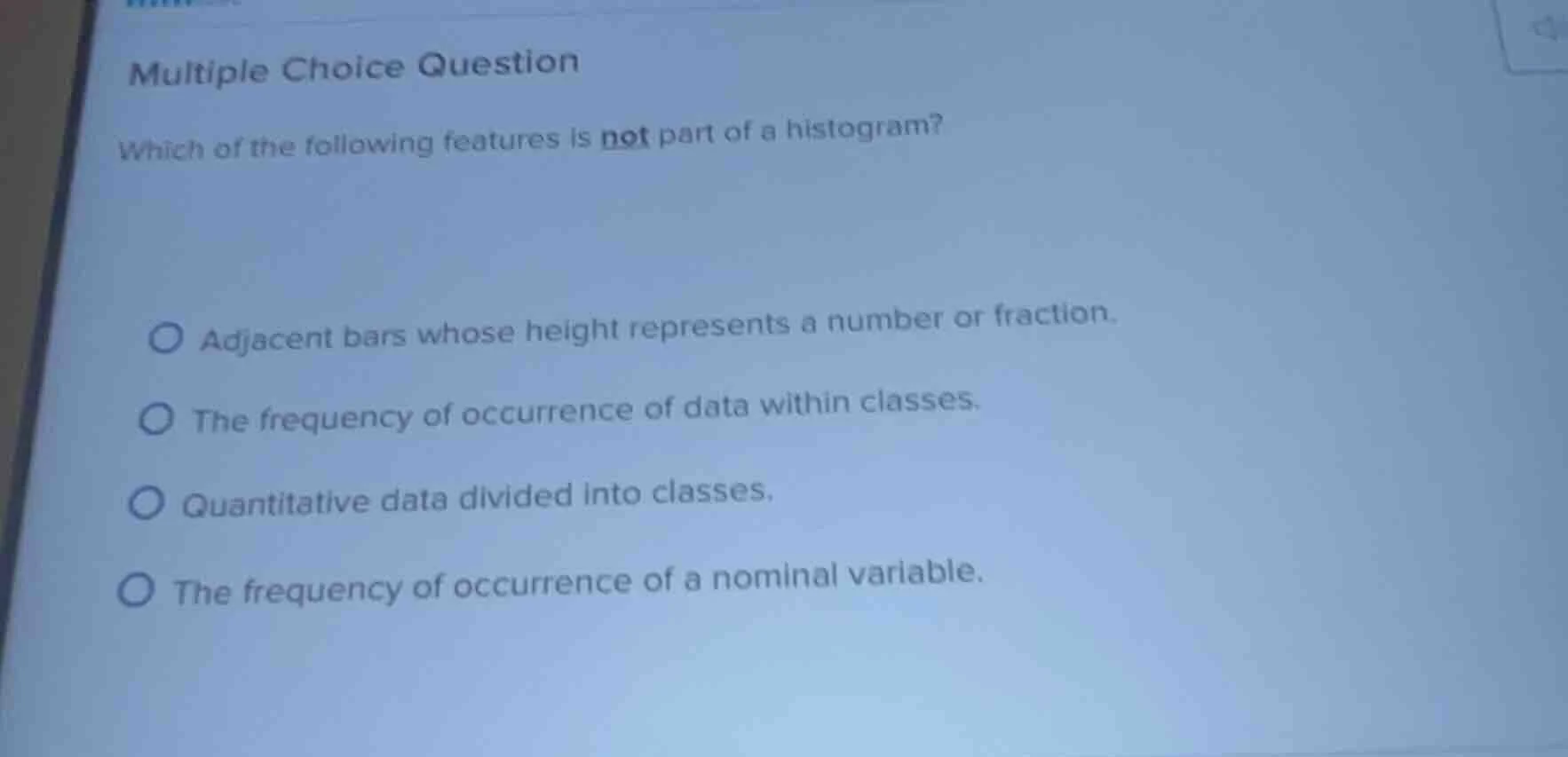 multiple choice question which of the following features is not part of…