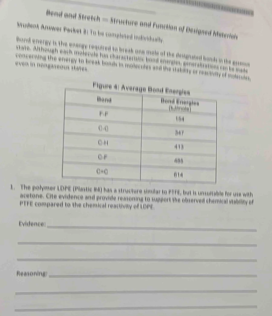 bend and stretch = structure and function of designed materials student…