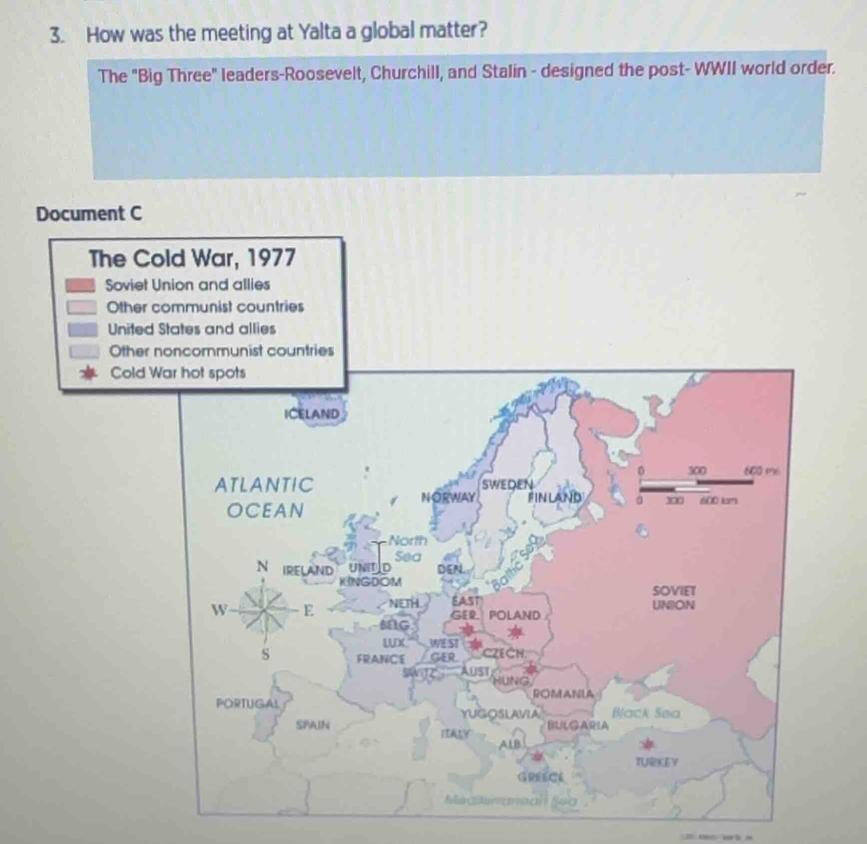 3. how was the meeting at yalta a global matter? the \big three\ leader…