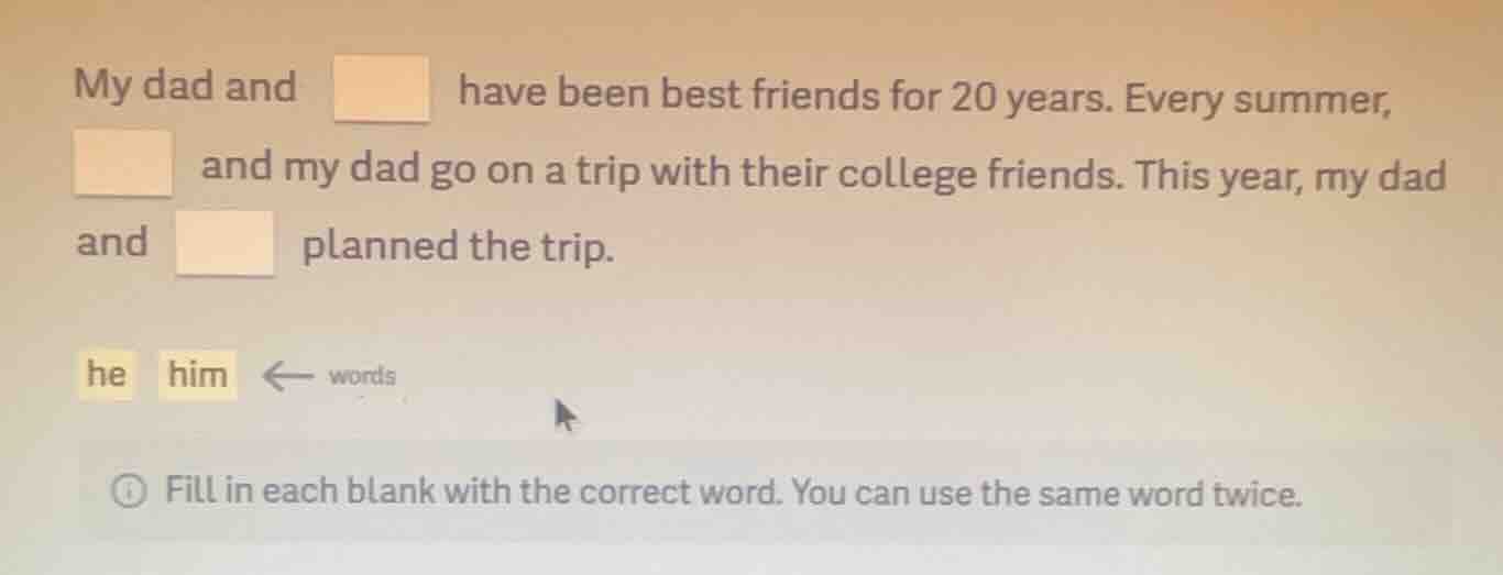 my dad and have been best friends for 20 years. every summer, and my da…