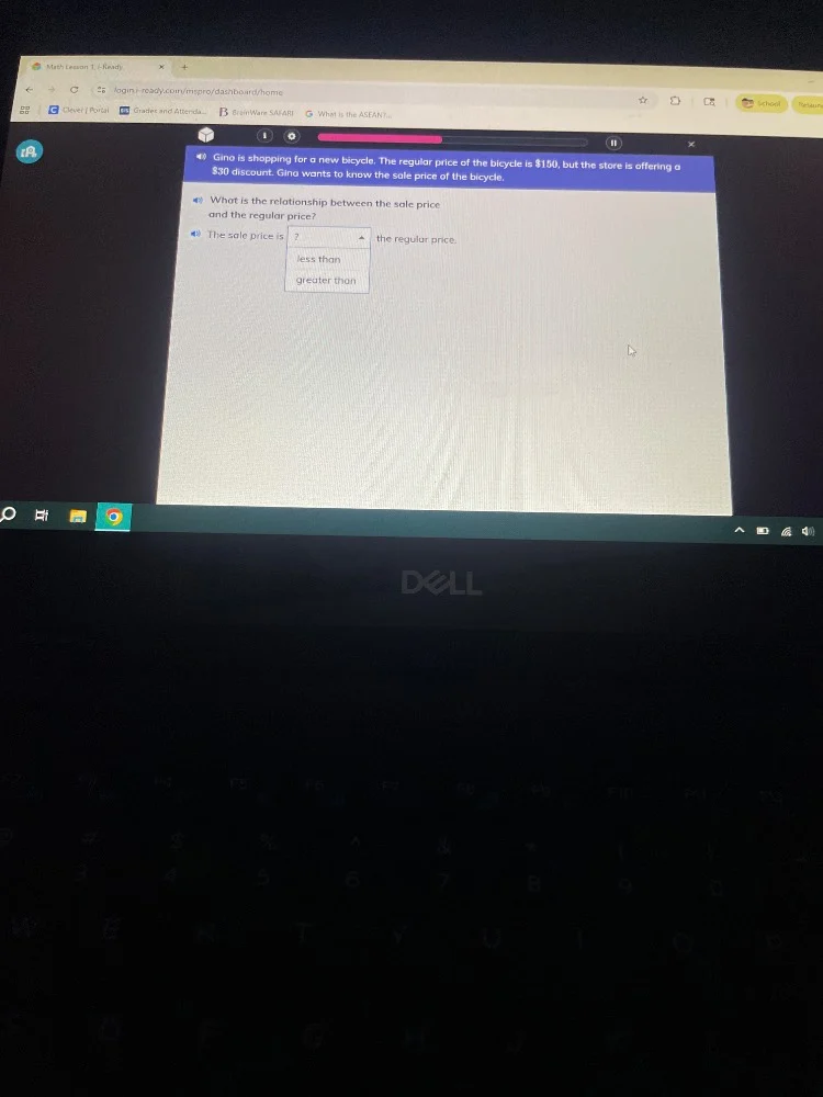 gino is shopping for a new bicycle. the regular price of the bicycle is…