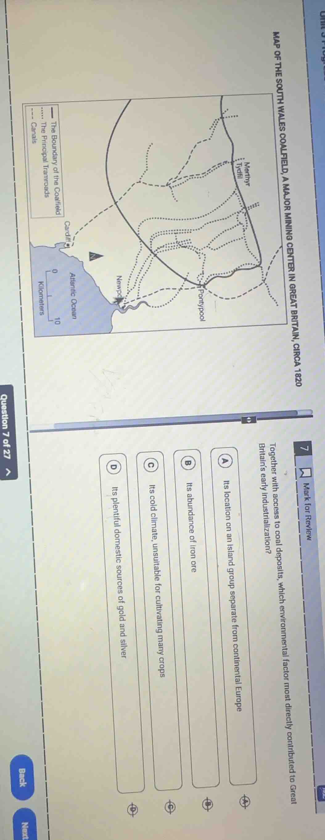 map of the south wales coalfield, a major mining center in great britai…