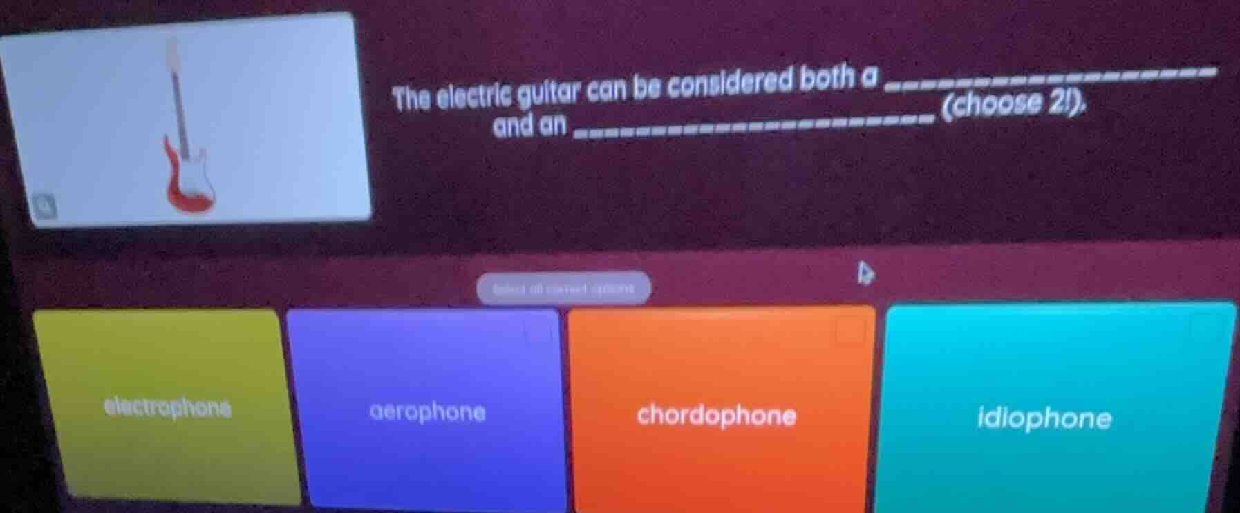 the electric guitar can be considered both a _______________ and an ___…