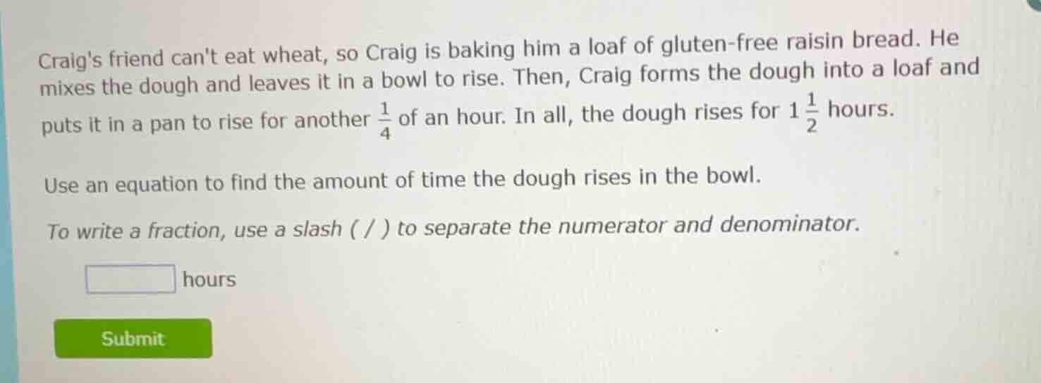 craigs friend cant eat wheat, so craig is baking him a loaf of gluten-f…