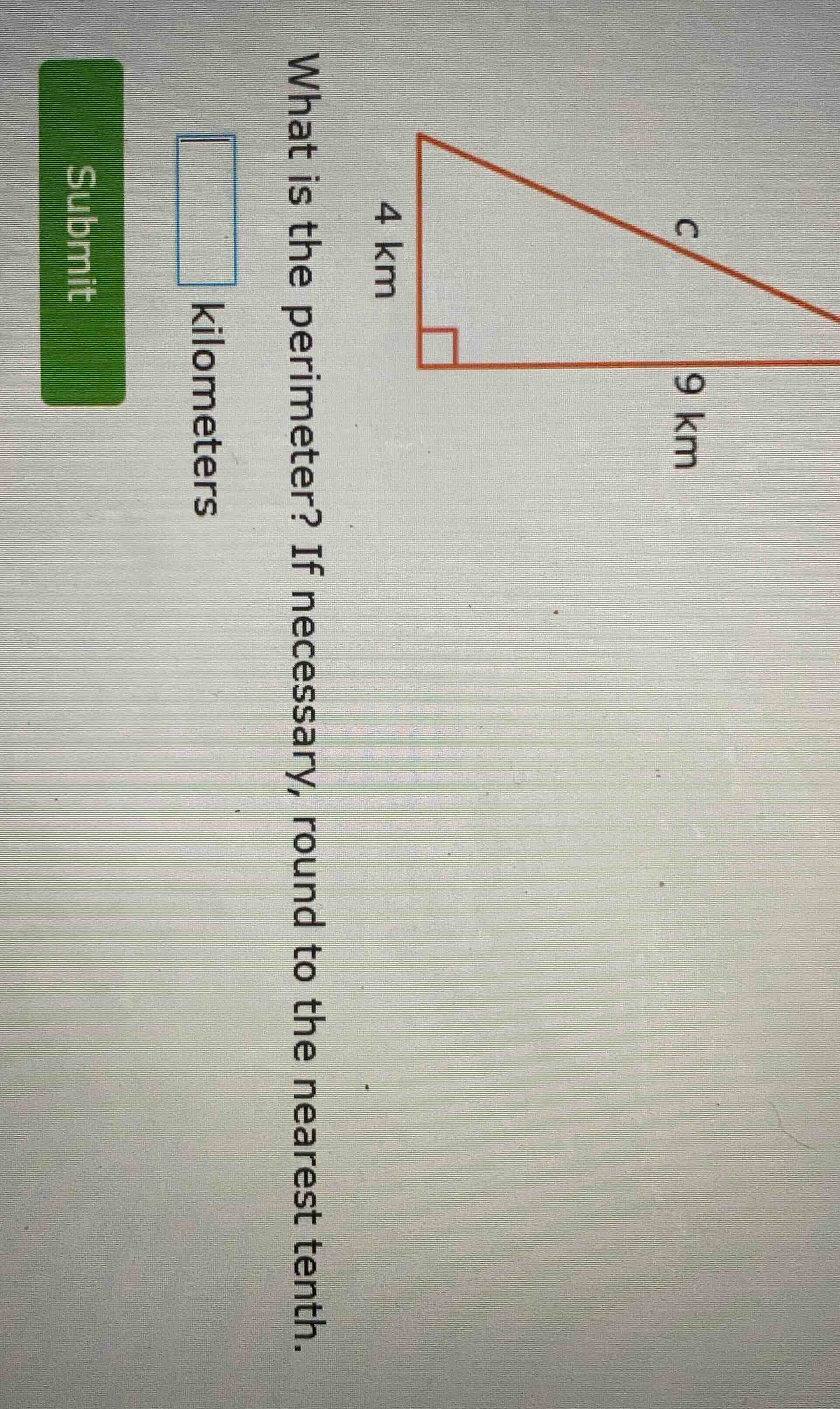 what is the perimeter? if necessary, round to the nearest tenth.$square…
