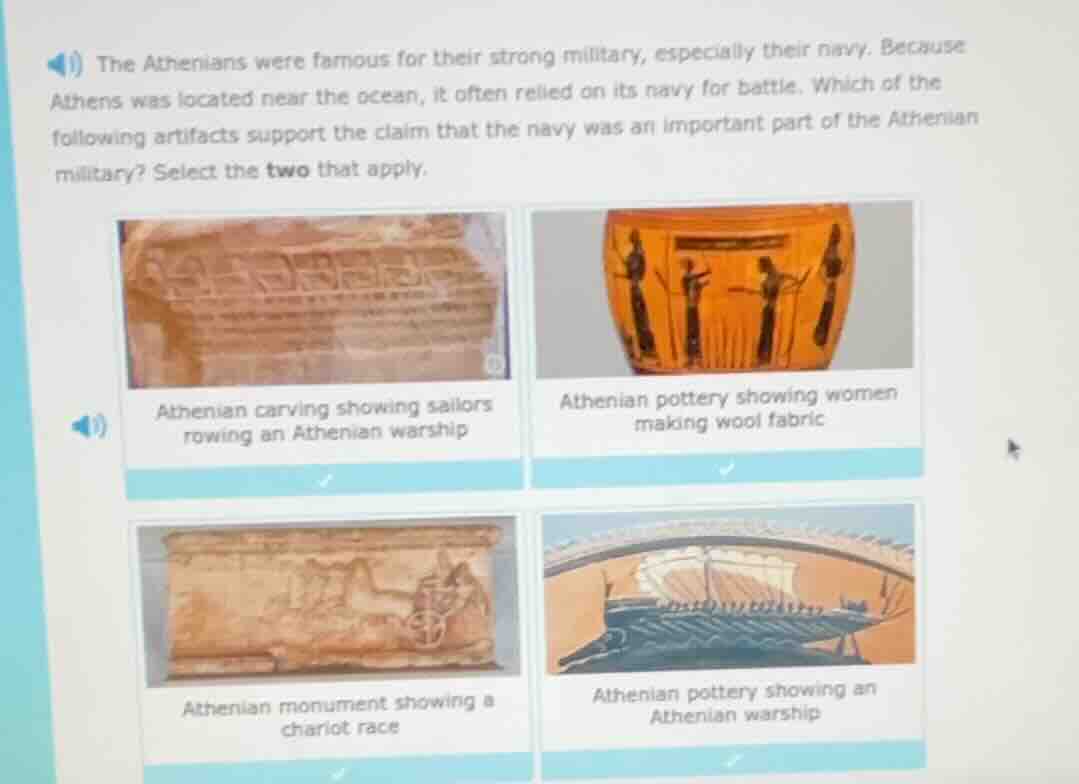 1) the athenians were famous for their strong military, especially thei…