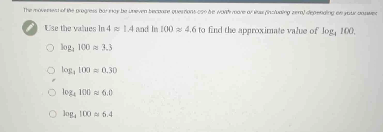 the movement of the progress bar may be uneven because questions can be…