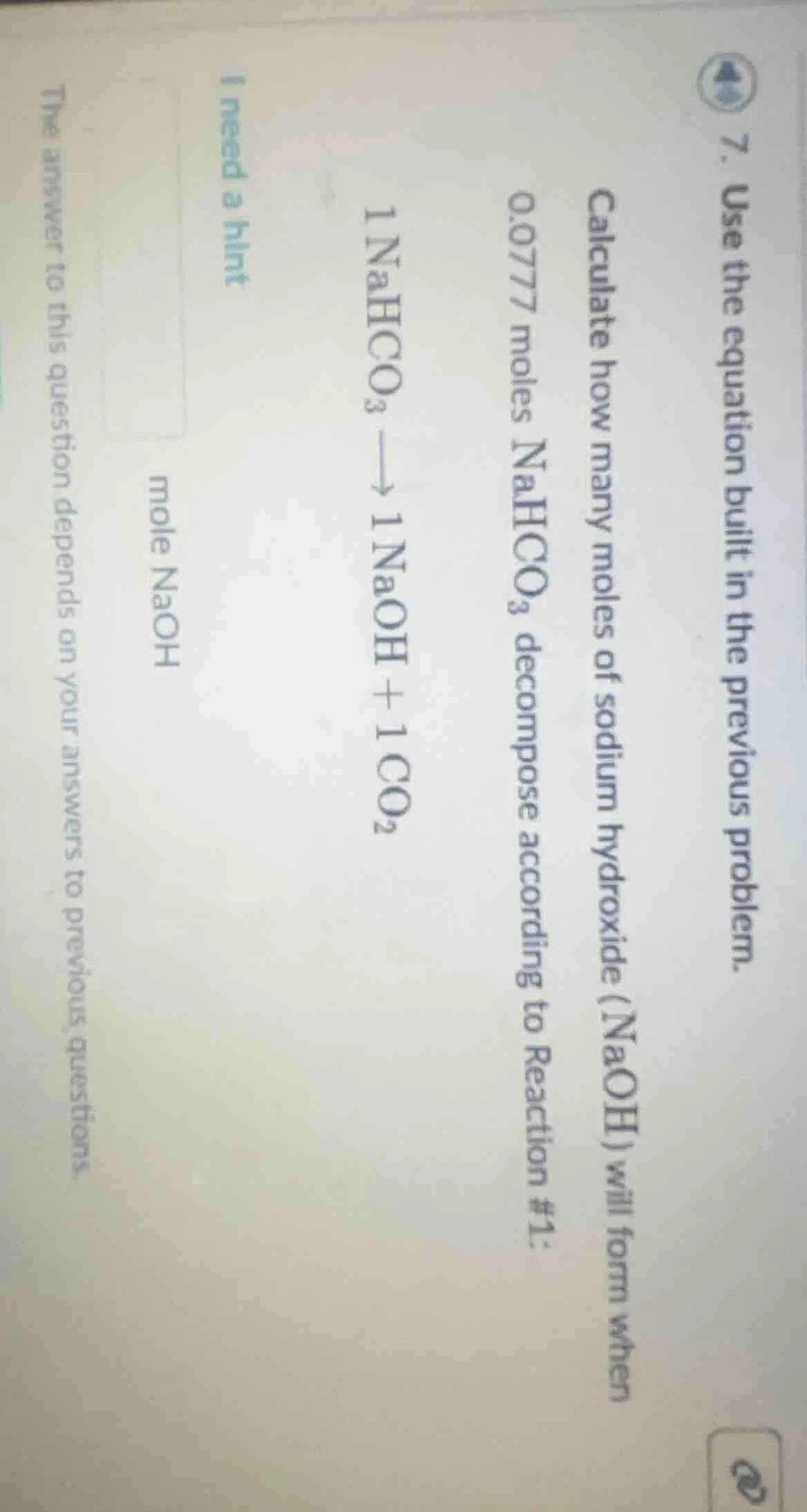 7. use the equation built in the previous problem. calculate how many m…