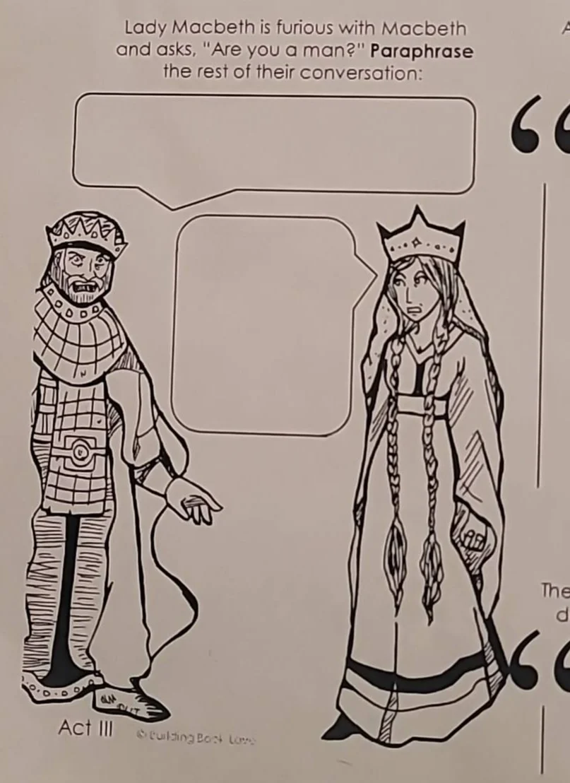 lady macbeth is furious with macbeth and asks, \are you a man?\ paraphr…