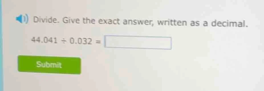 divide. give the exact answer, written as a decimal. $44.041 \\div 0.03…